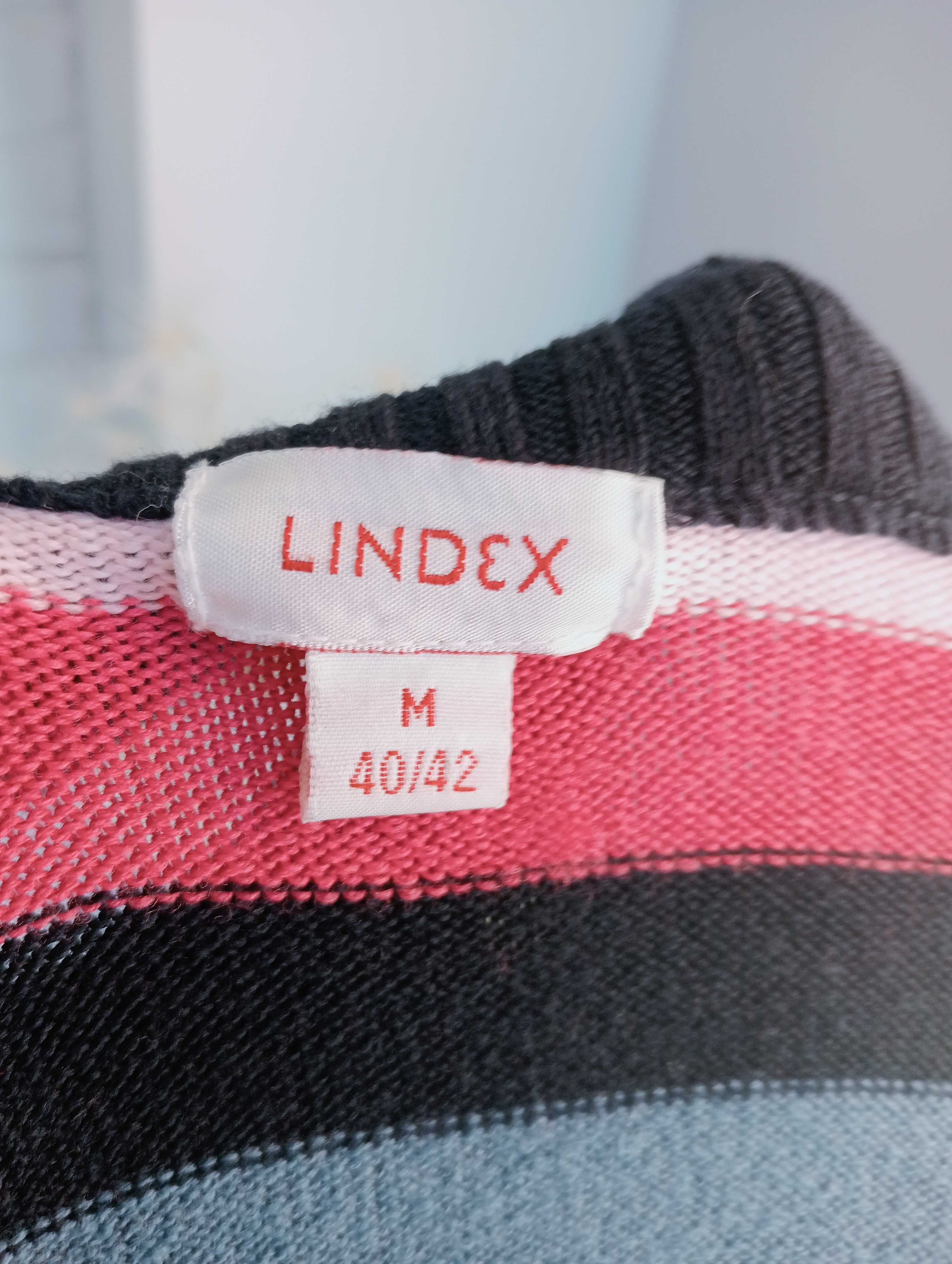 Bawełniany sweter damski w paski kolorowy 40-42/M-L Lindex