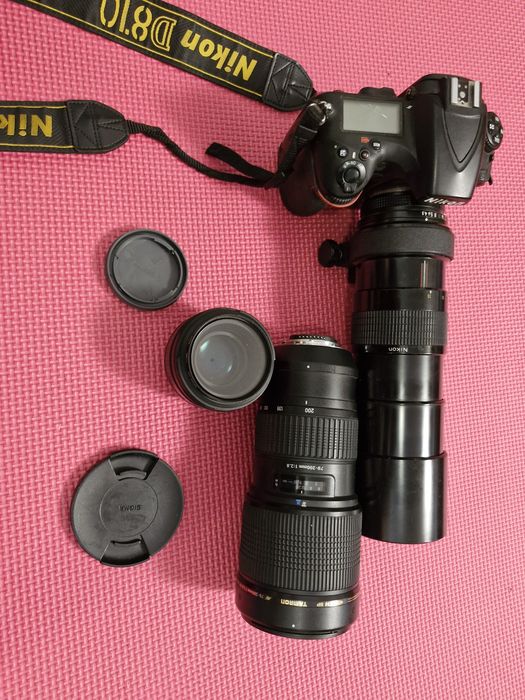 Nikon D810 + 3 Obiektywy tamron 70-200mm 2.8 300mm i 50mm 1.4