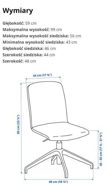 Krzesło obrotowe IKEA