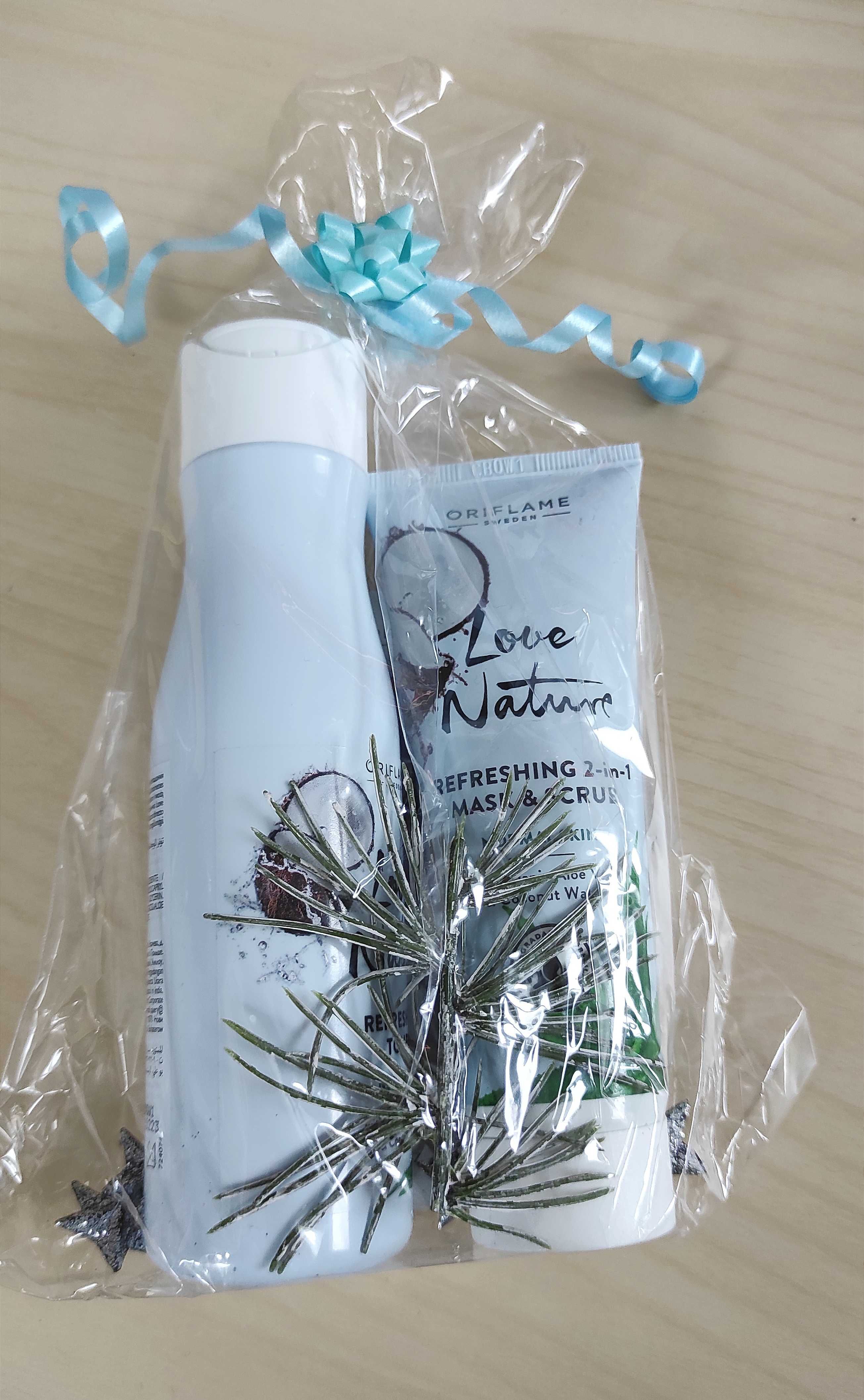 Zestaw kosmetyków do twarzy Oriflame - tonik i maska z peelingiem