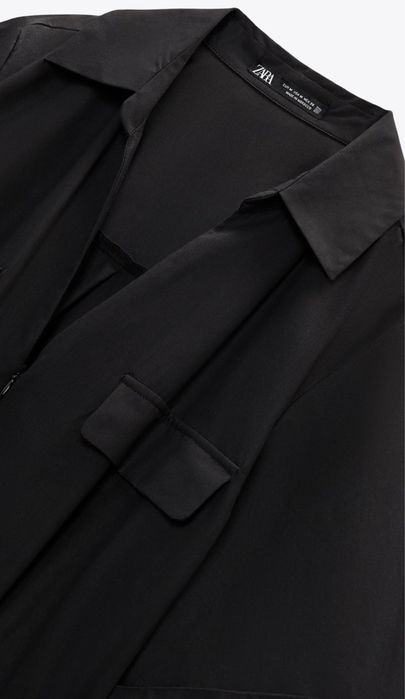 ZARA kombinezon klasyczny czarny bawełna S