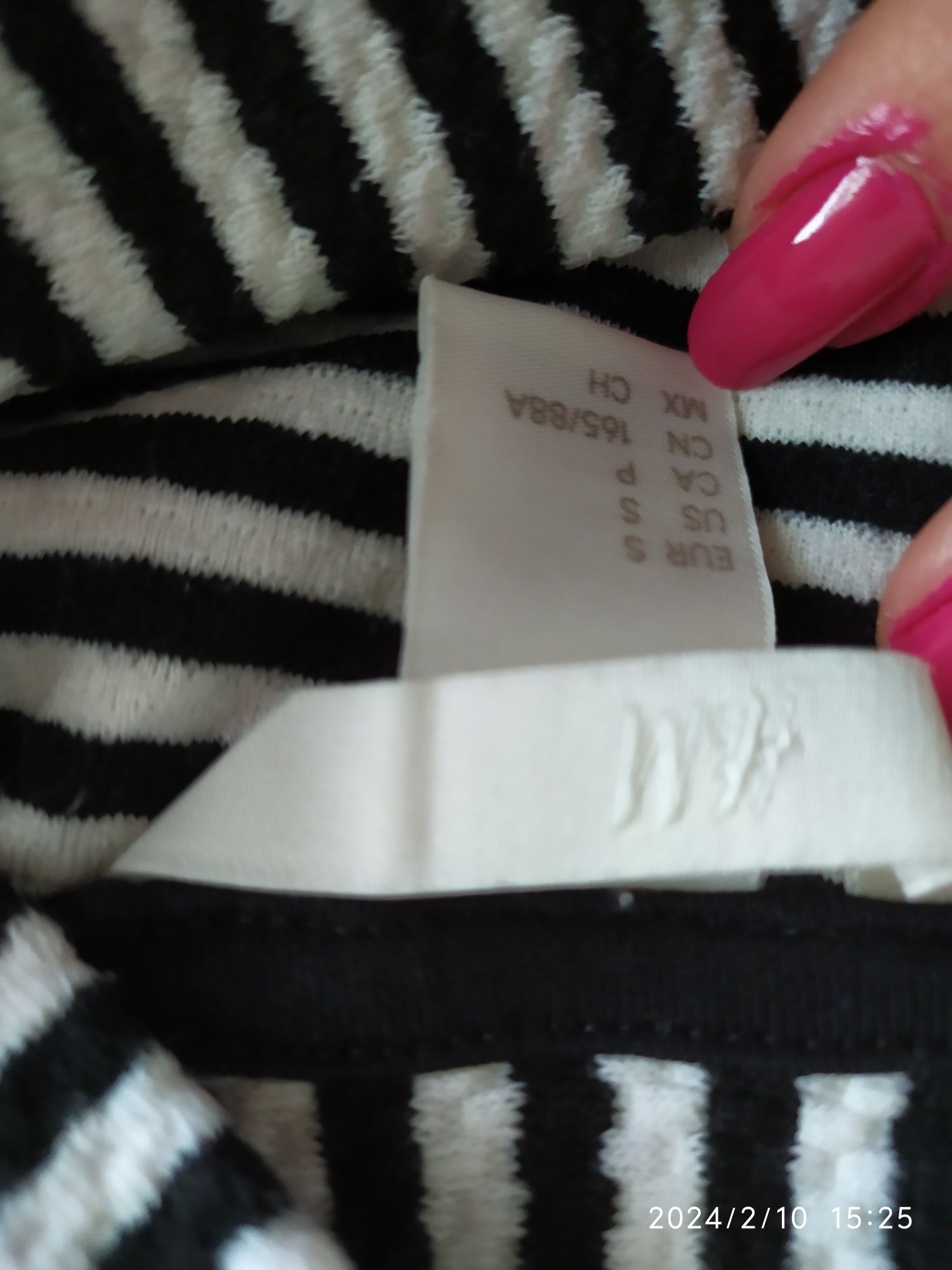 Sukienka w paski H&M MIDI 36