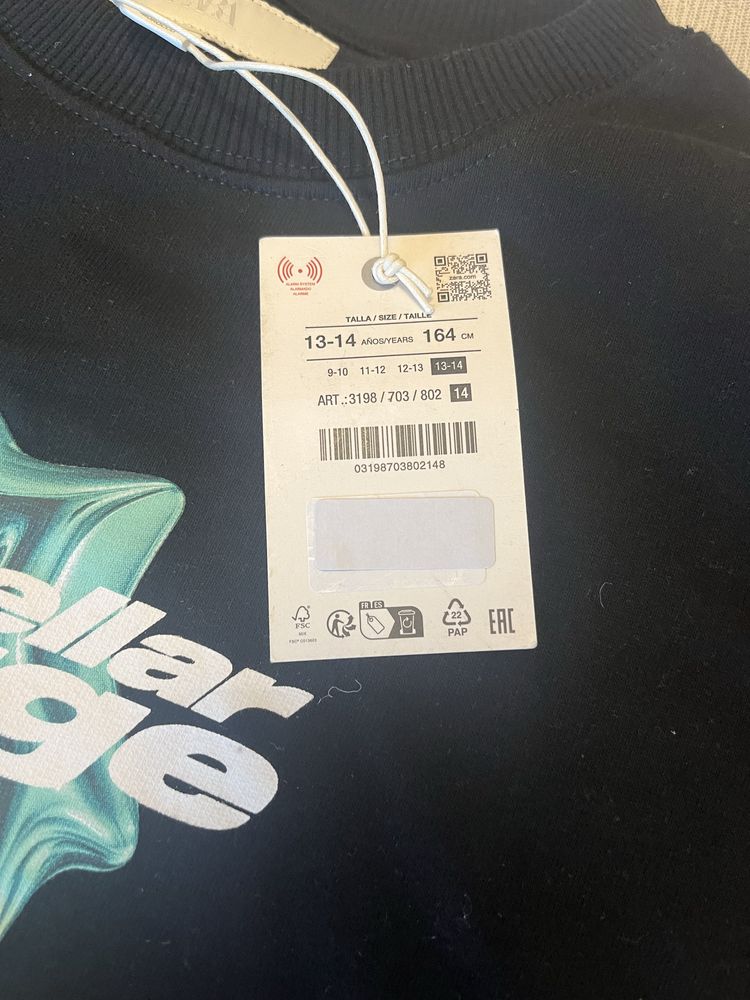 Sweatshirt Zara 13-14 anos