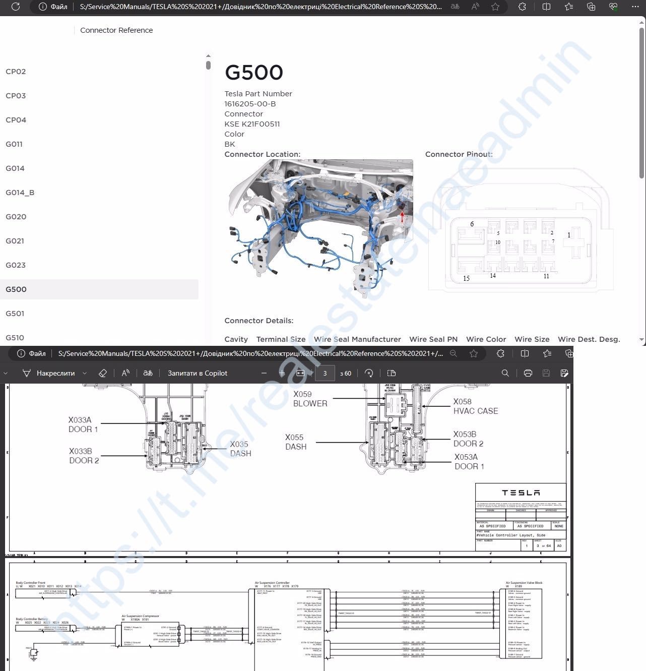 Service Manual Tesla Model S 2021+, Сервіс мануал, інструкція