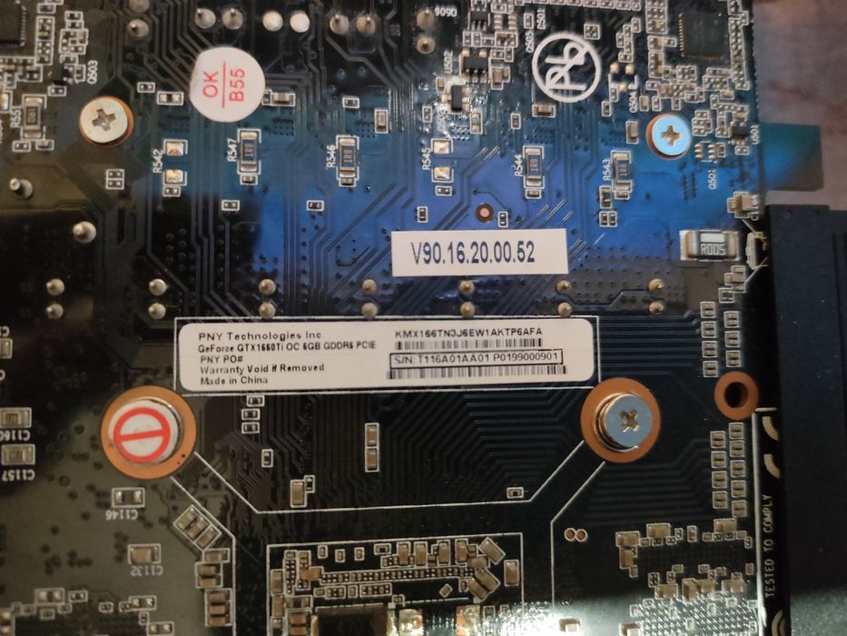 Видеокарта PNY GeForce GTX 1660 Ti OC 6GB