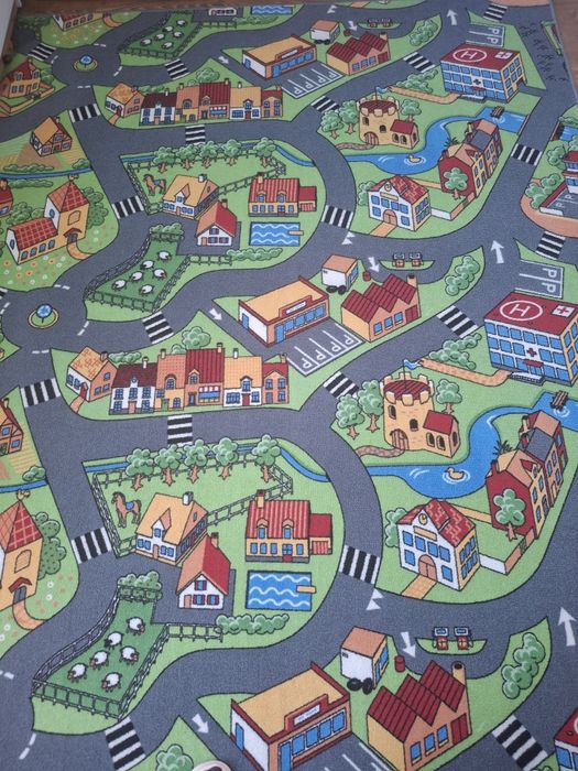 Wykładzina dla dzieci drogi 200×250