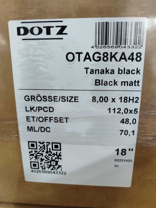 NOWE ALUFELGI 18" MERCEDES BENZ A B C E Klasa CLA - 5x112  Czarny Mat