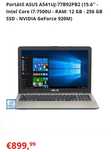 Portátil ASUS i7 12gb Ram ssd 256gb + 1TB HDD