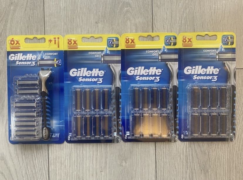 Mega zestaw! Maszynka Gillette Sensor 3 + 30 zapasów Okazja