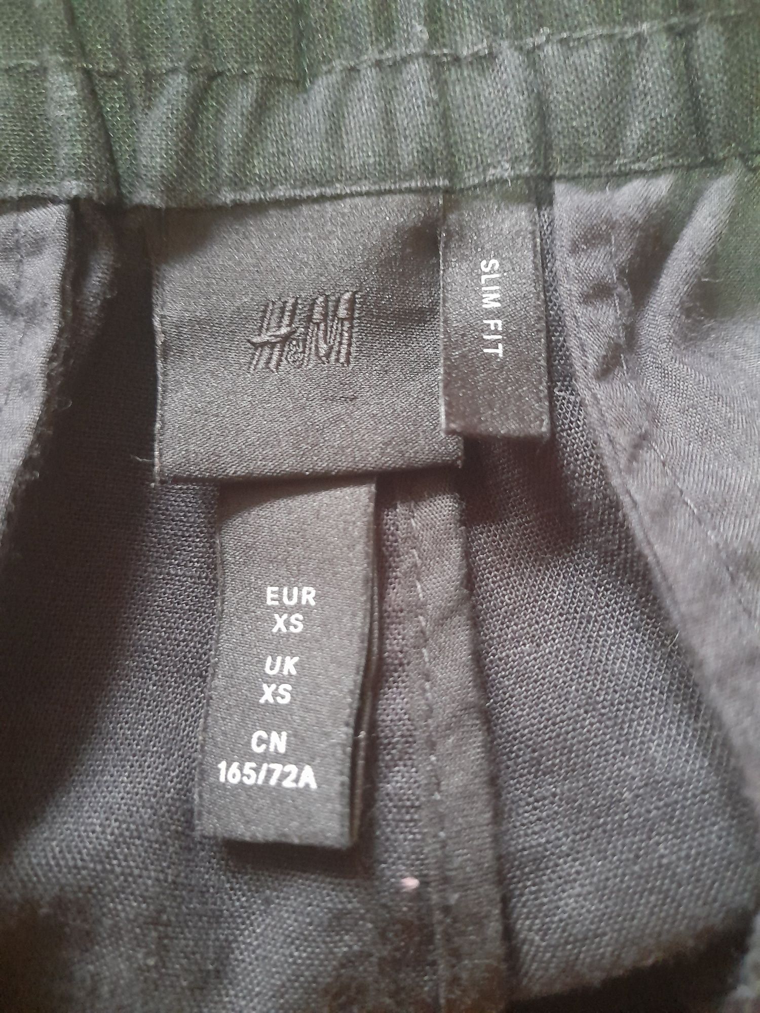 Krótkie spodenki z lnem H&M rozm. XS