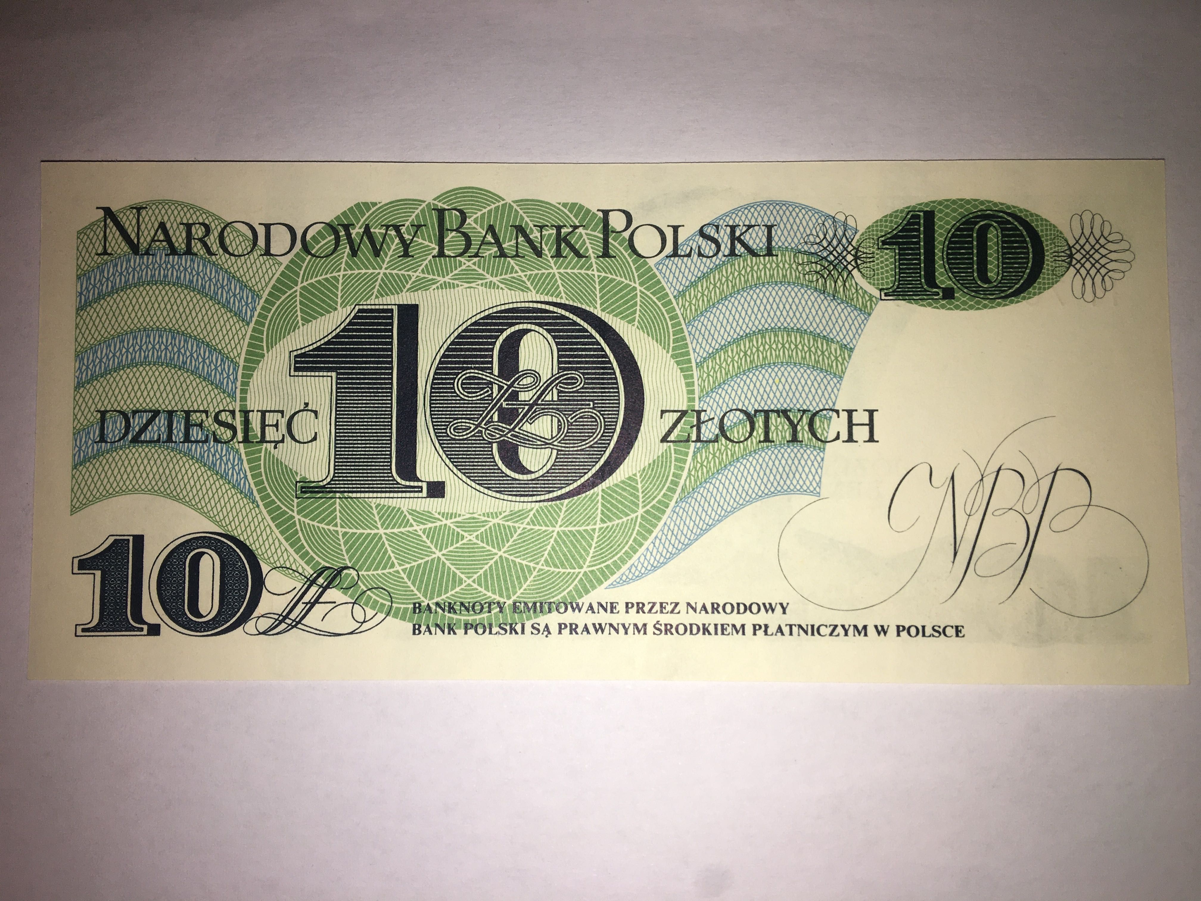 Banknot 10 zł seria M Bem 1982 r. PRL UNC/1
