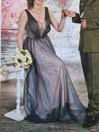 Długa sukienka 36 ślub wesele sylwester studniówka