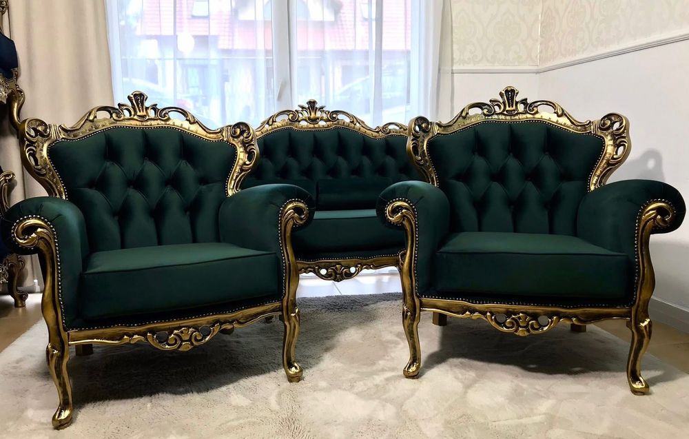 Komplet wypoczynkowy Ludwik sofa fotele Ludwikowski