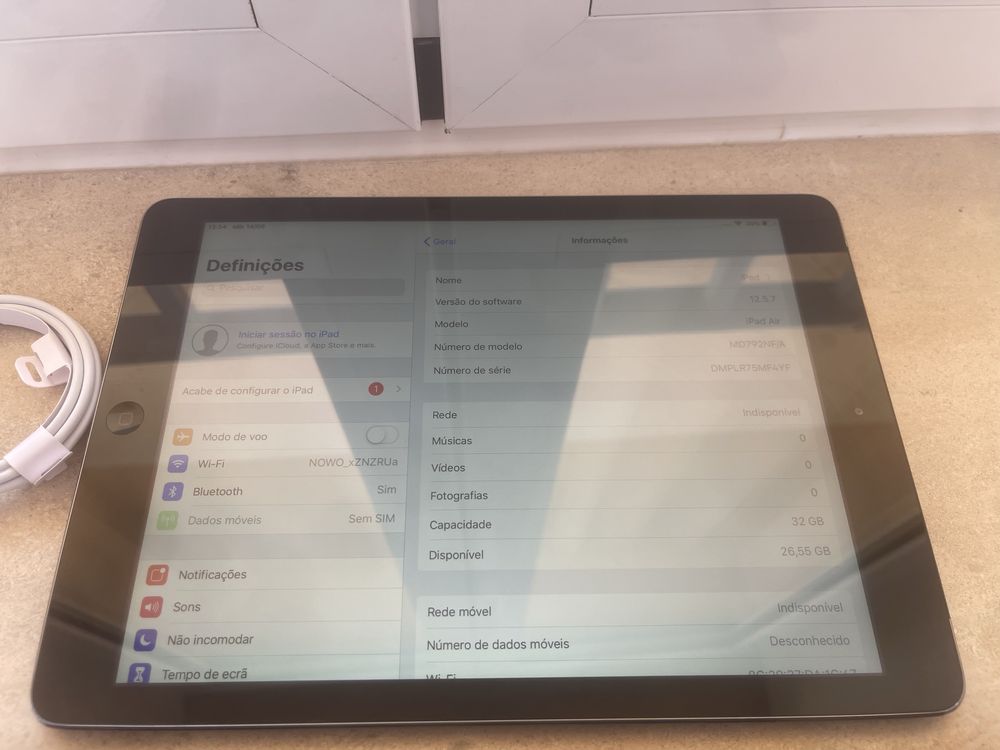 Ipad AIR 32gb wifi preto