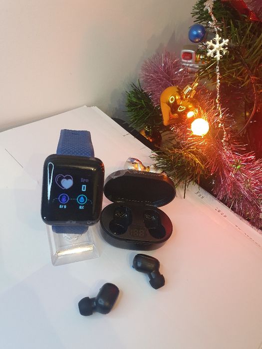 Zestaw słuchawki plus zegarek Smart watch