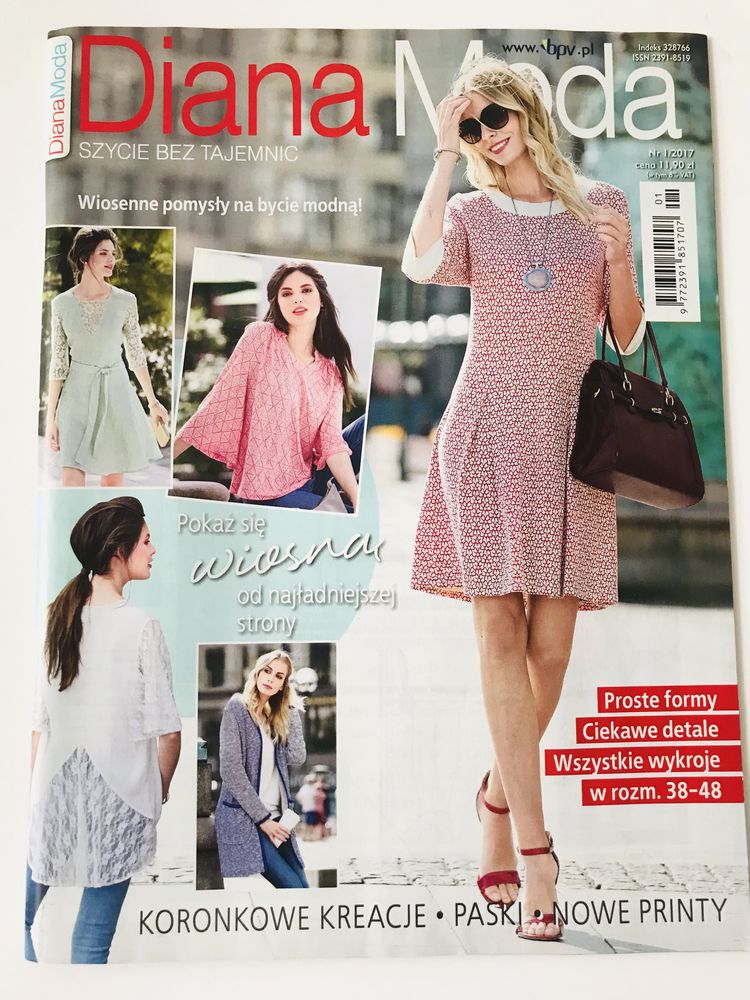 Magazyn Diana Moda - 1/2017 - Jak Burda. Wykroje