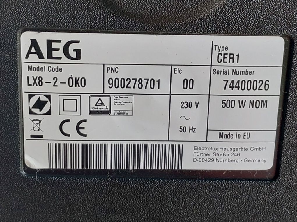 Aeg LX8-2-Ã–KO Ekologiczny Odkurzacz bez worka