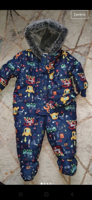 Kombinezon zimowy chlopiecy roz 3-6 mcy