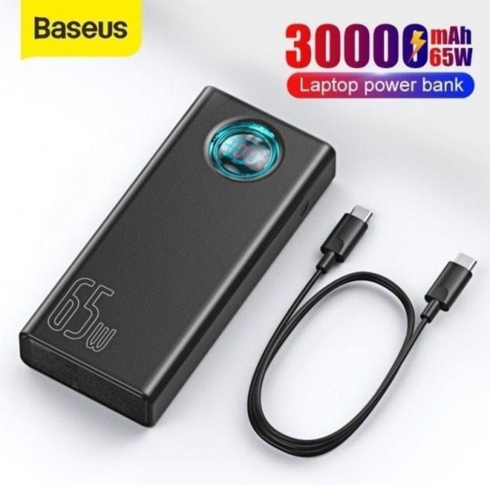 Power bank Baseus 30000mAh 65W/пылесос Baseus A3 lite