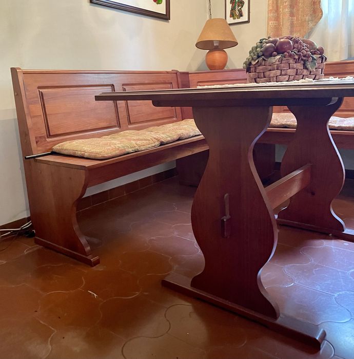 Mesa com banco de canto - Saint Claitr