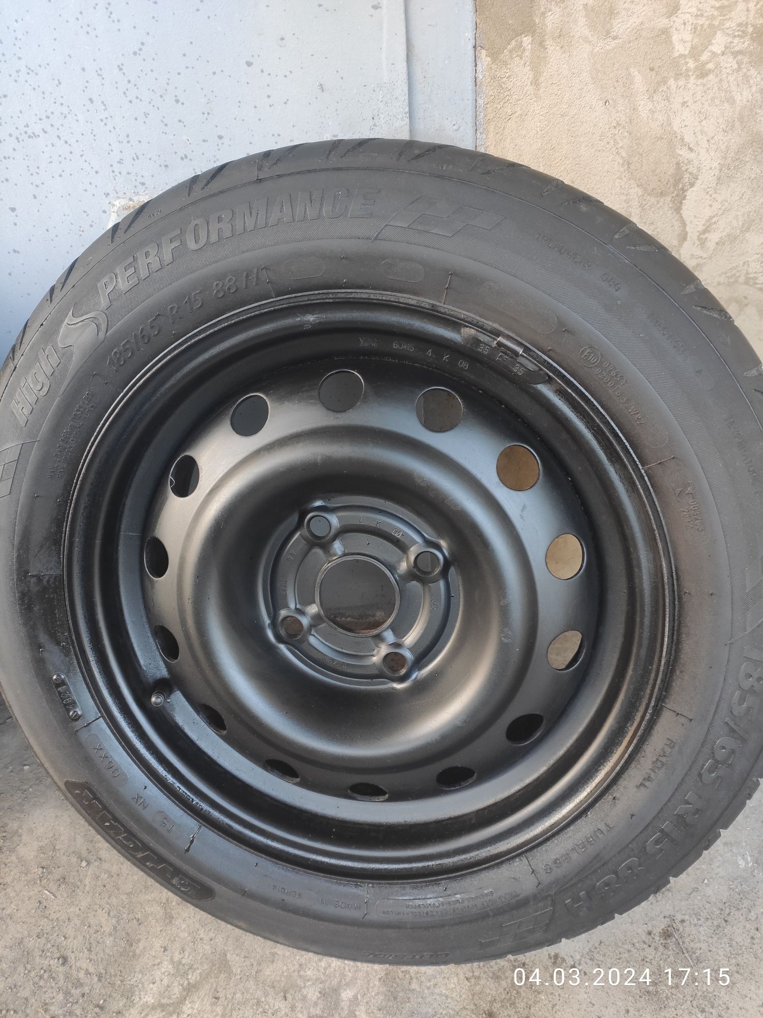 4 шт. , літо , Tigar 185/65 R15 с дисками