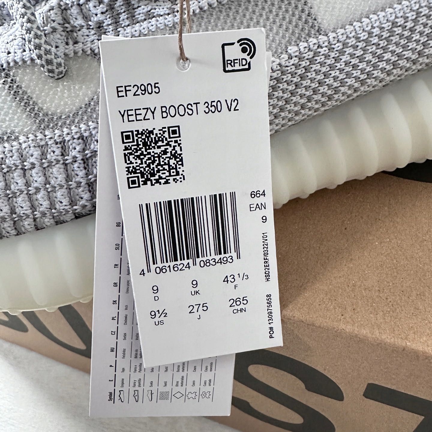adidas Yeezy Boost 350 V2 Static EF2905 [43 1/3]