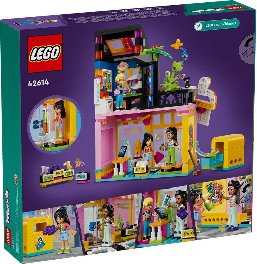 Блоковий конструктор LEGO Friends Крамниця вінтажного одягу (42614)