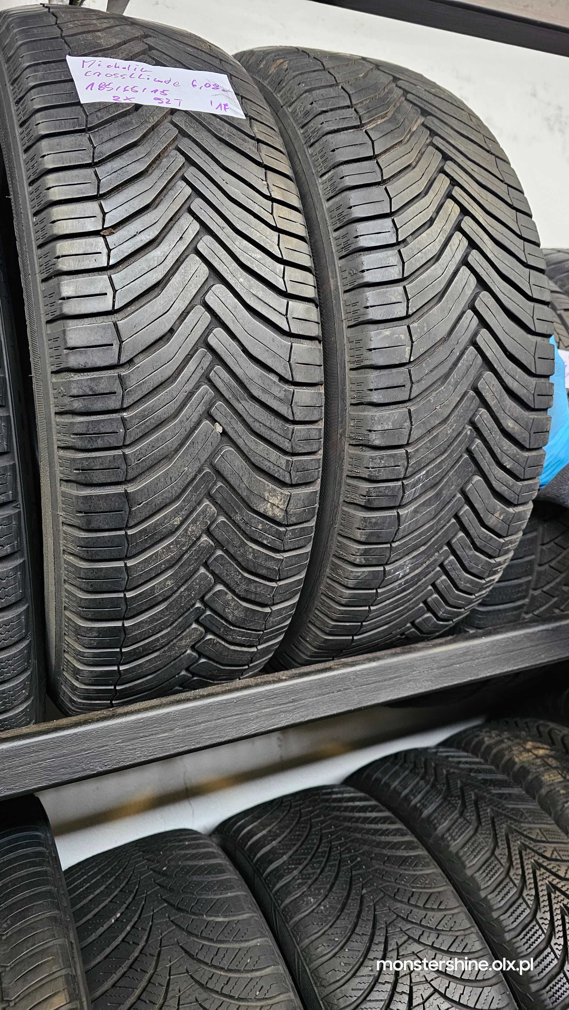 2x Michelin CrossClimate 185/65/15 opony wielosezonowe /wysyłkaOLX