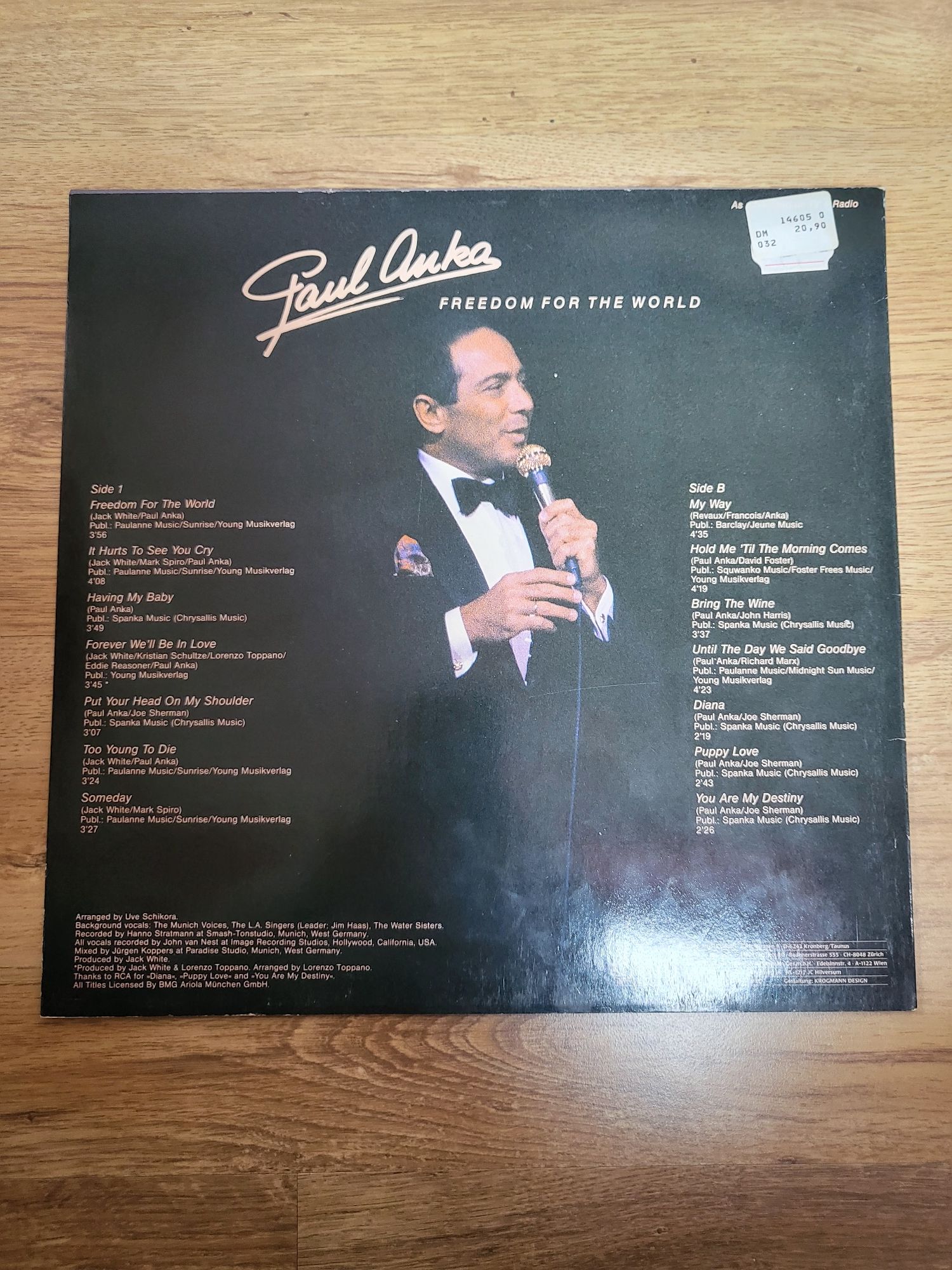 Paul Anka-Freedom for the world