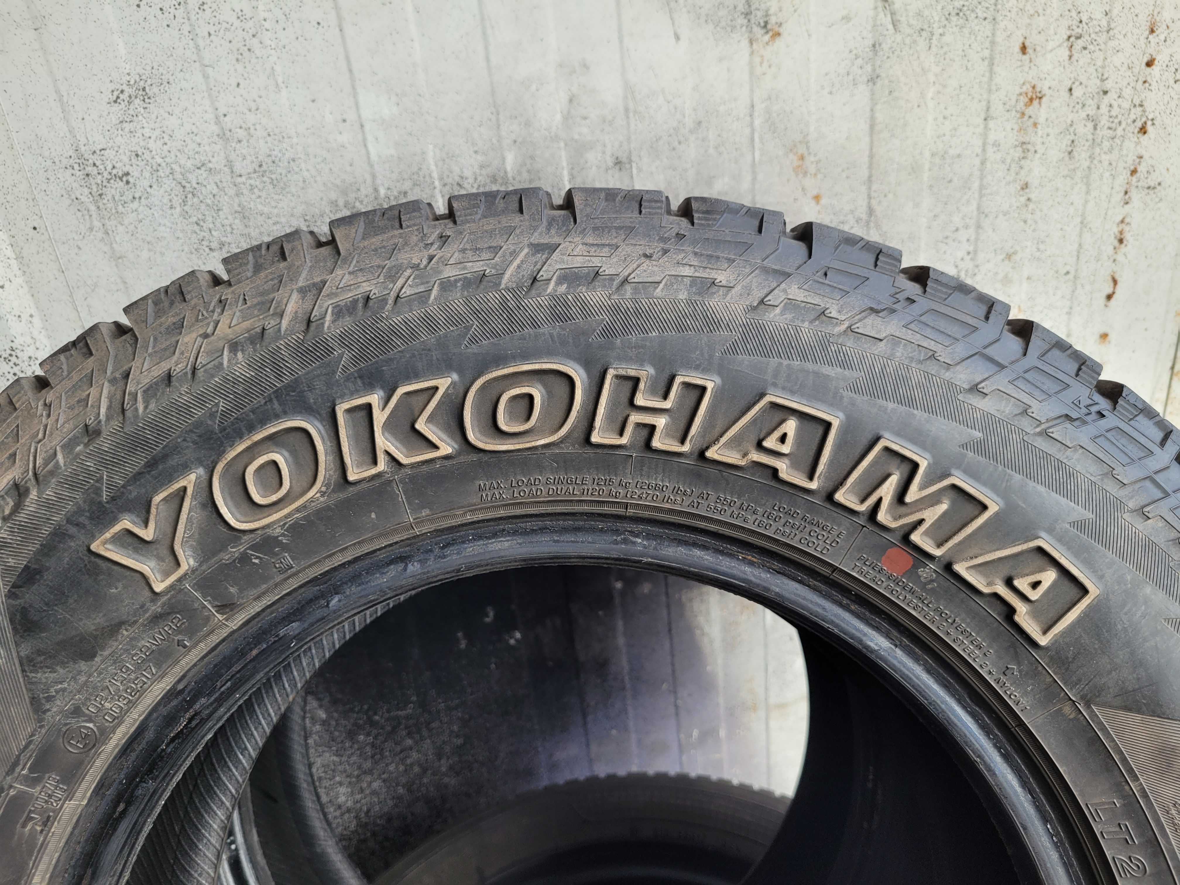 225/75/16 Yokohama Geolandar A/T G015  10mm 2szt