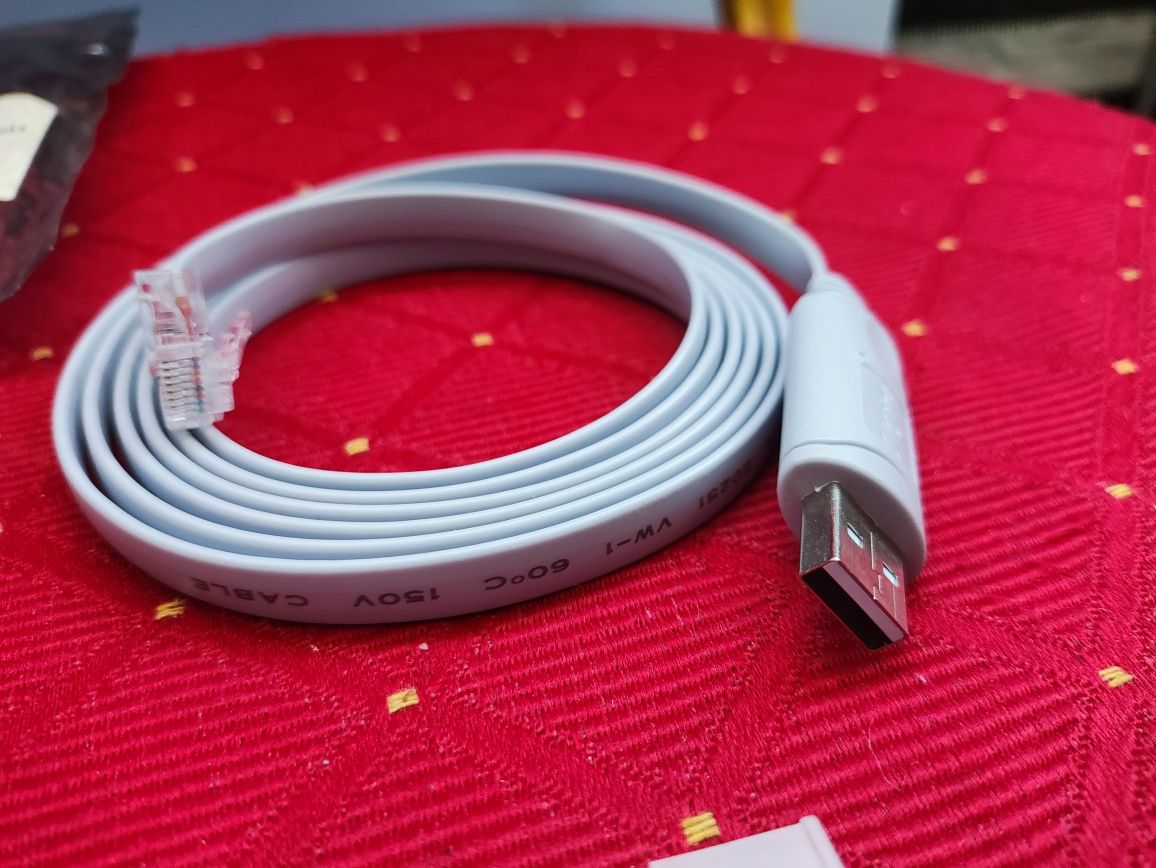 Kabel Konsolowy USB do RJ45 do Routera przełącznika przewód