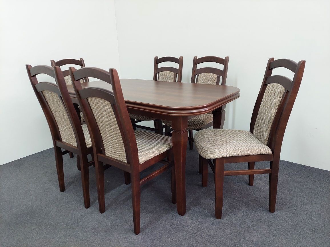 Zestaw Stół z 6 krzesłami do 220cm producent