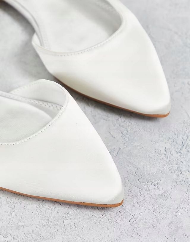 Asos Design 36 Białe Baleriny Virtue R12601