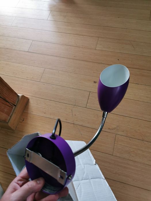 Kinkiet lampka nocna fioletowa