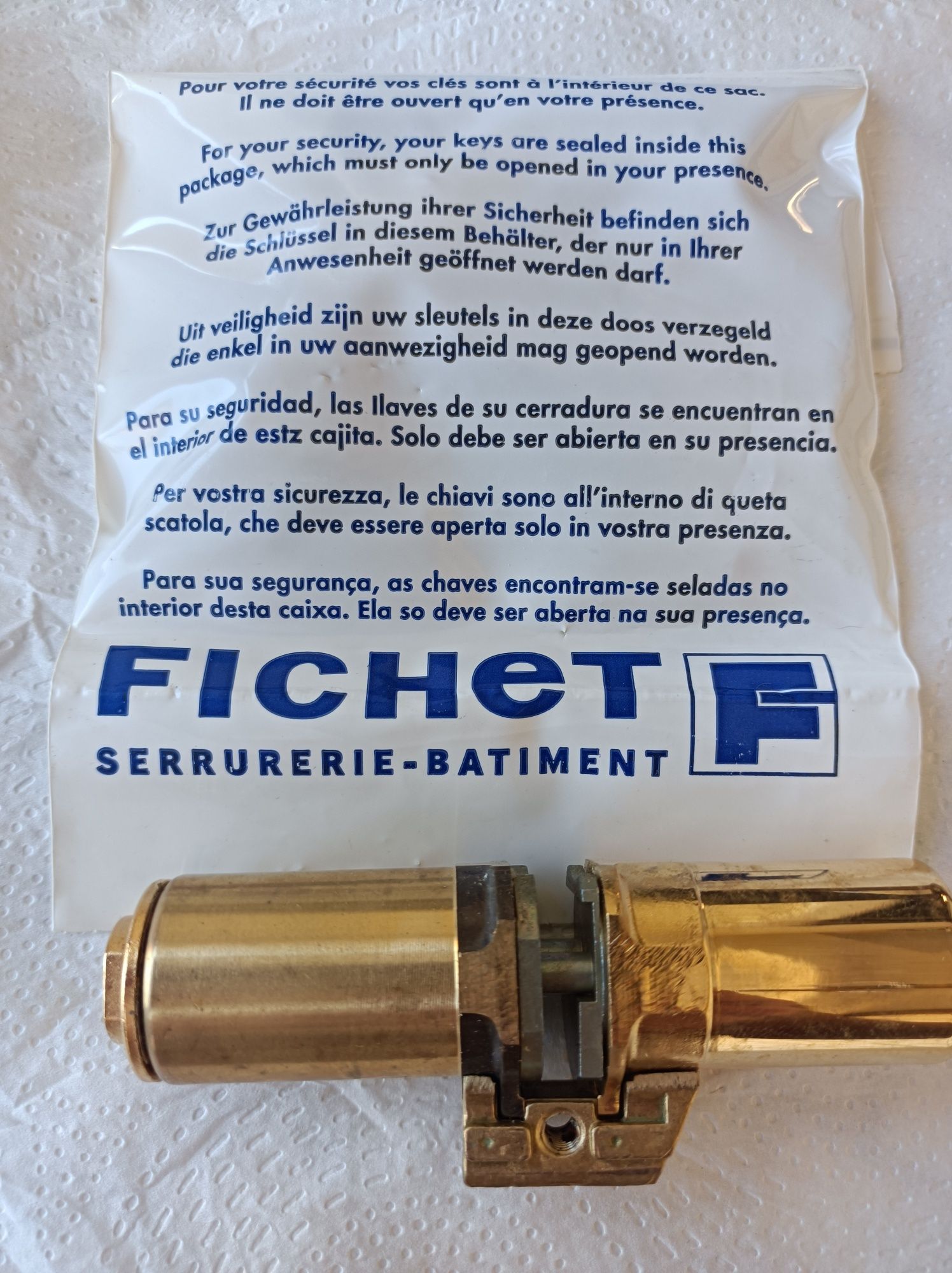 Canhão de fechadura Fichet