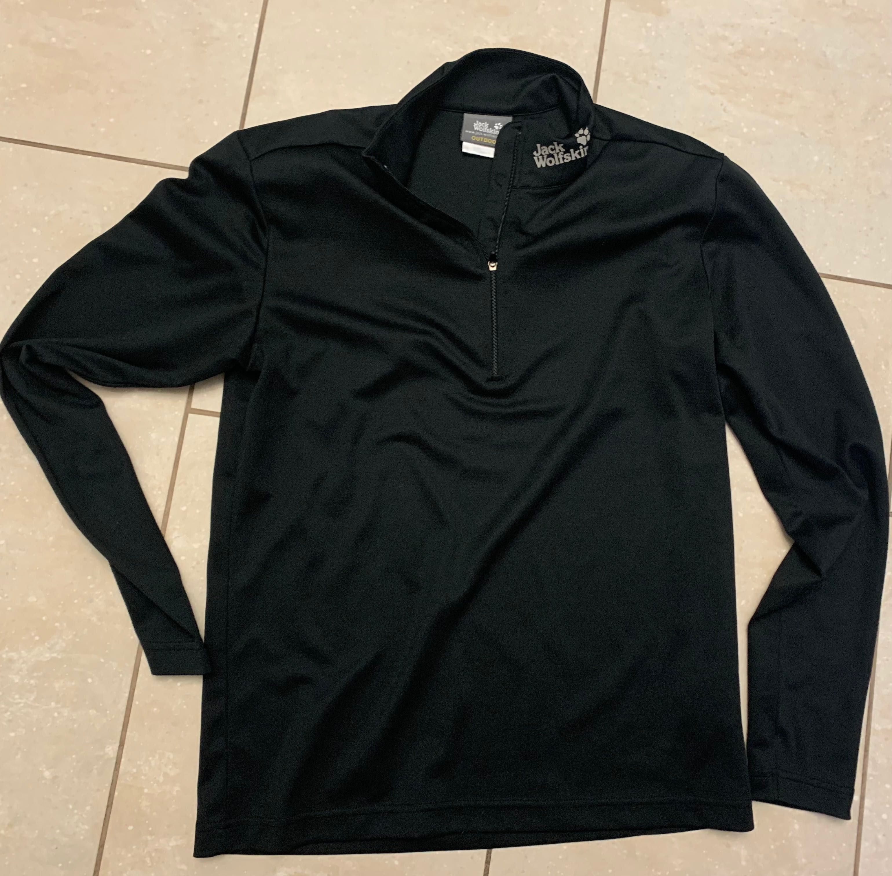 Jack Wolfskin sportowa jak nowa koszulka longsleeve S/M stójka uniseks