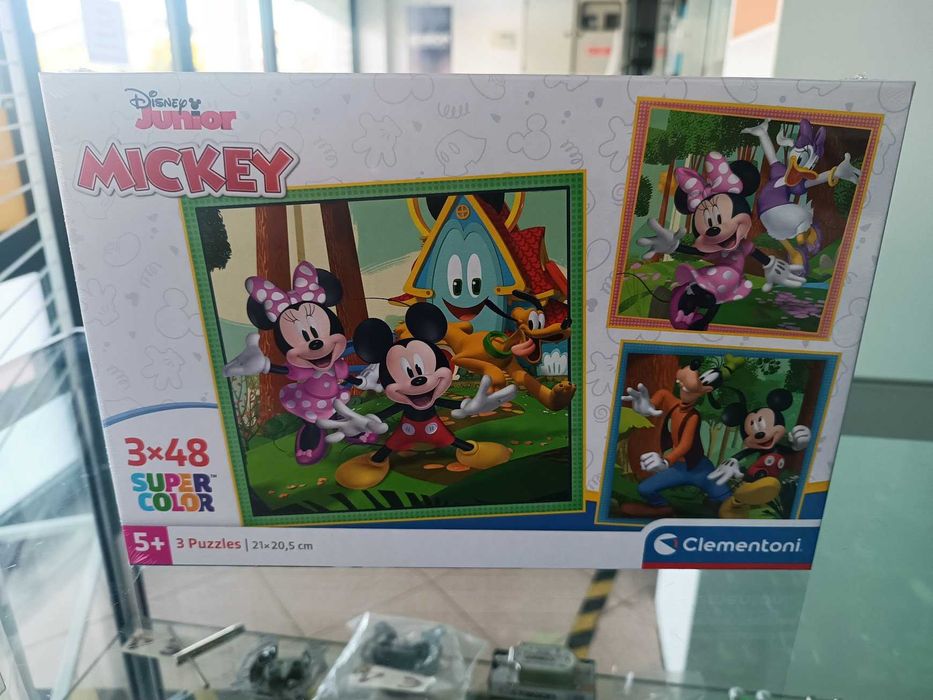 Puzzle Clementoni Mickey ClubHouse SuperColor 21x20,5cm 3x48 peças