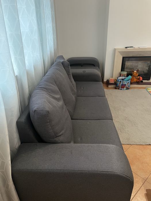 Sofa 3 lugares com chaise long