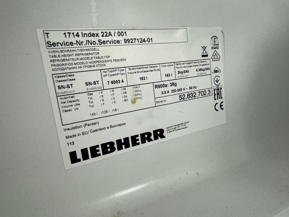 Lodówka Liebherr T1714