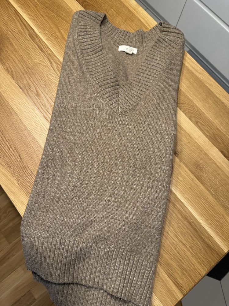 Sweter brązowy H&M XS