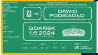 Dawid Podsiadło 1.06.2024 Gdańsk 2 bilety.