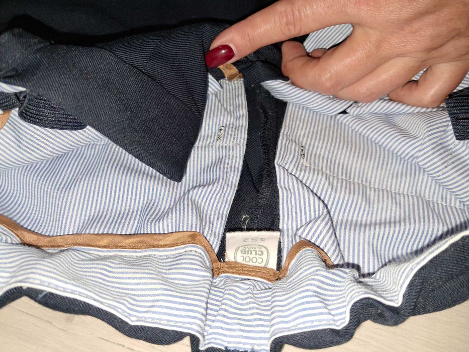 Garnitur chłopięcy granatowy 146/ 152