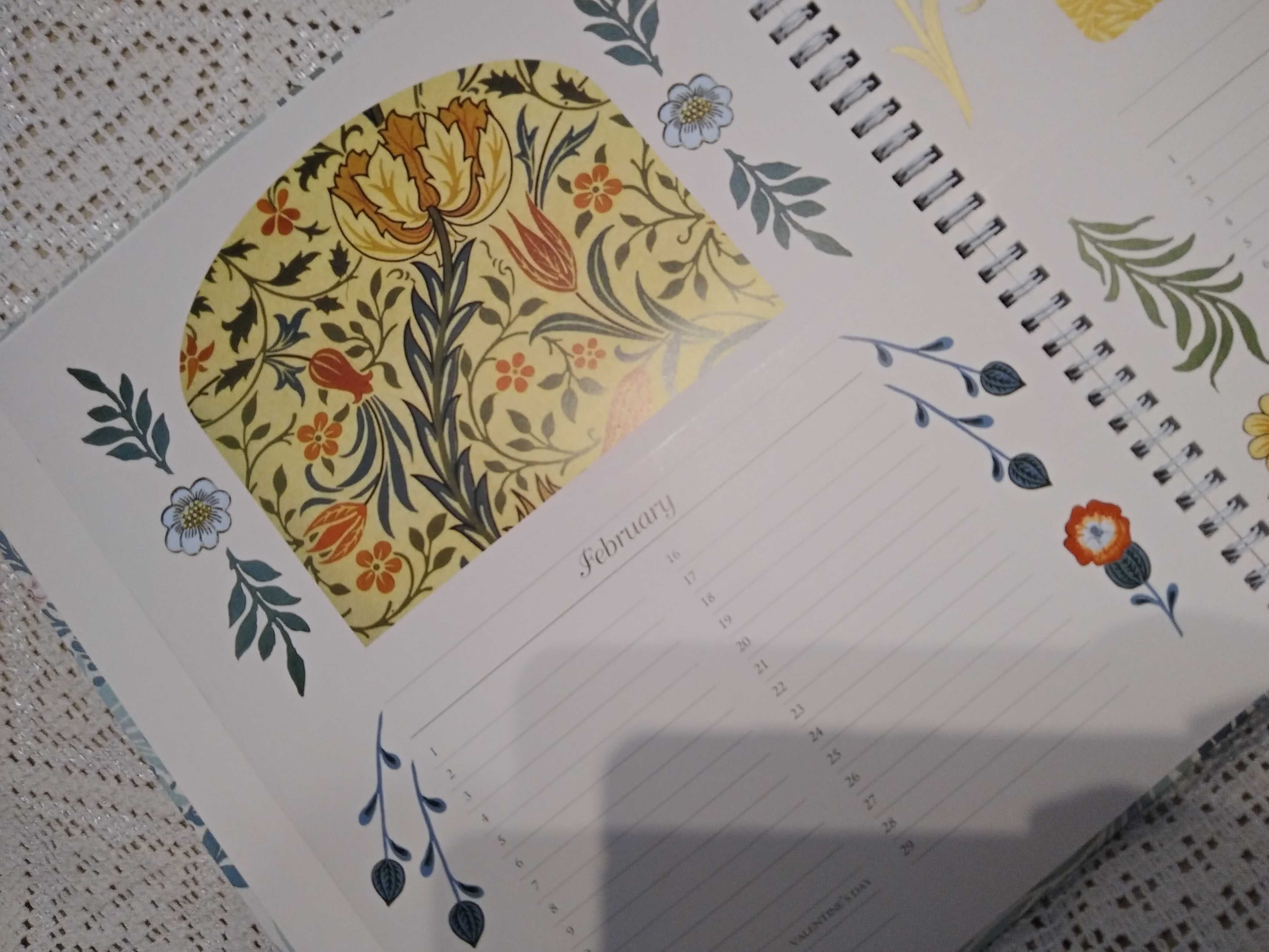 William Morris stylowy segregator na pocztówki , kartki urodzinowe