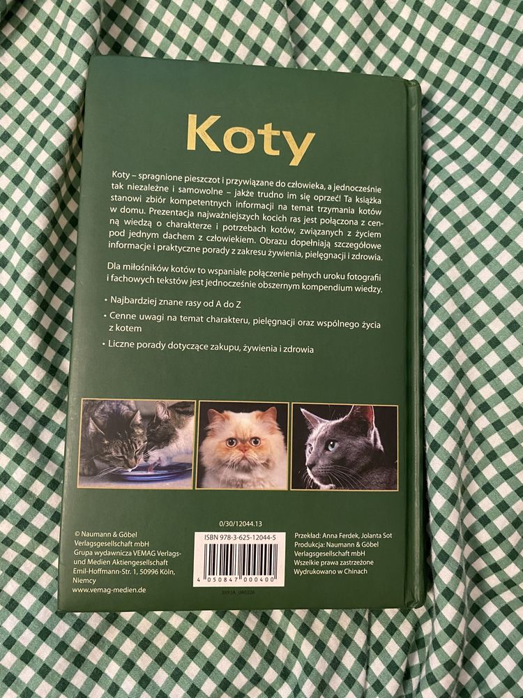 Książka koty: rasy, pielęgnacja, życie z kotem