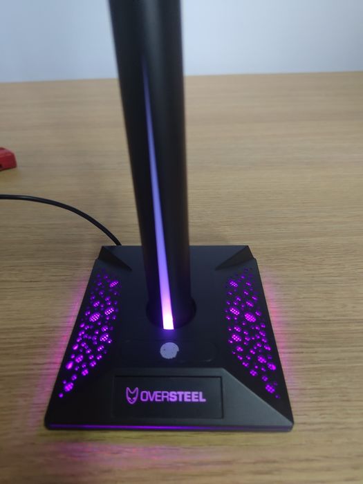 Oversteel Stellite RGB Headset Holder – stojak na gamingowe słuchawki