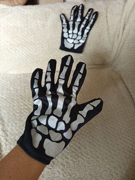 Rękawiczki kościotrupa Halloween