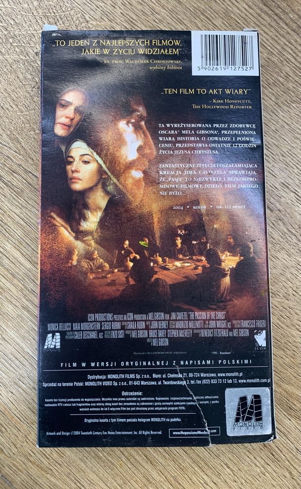 Pasja VHS kaseta film Mel Gibson