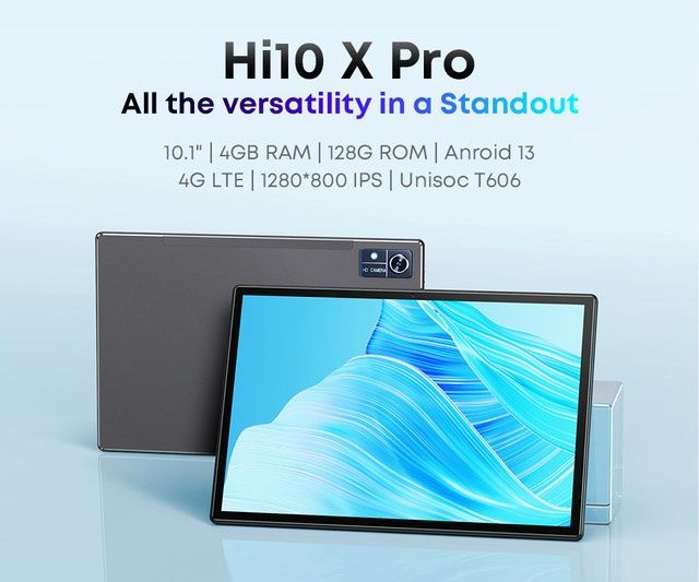Планшет Chuwi Hi10 X Pro 4/128Gb 4G 10,1" Android 13 Unisoc 7000mah