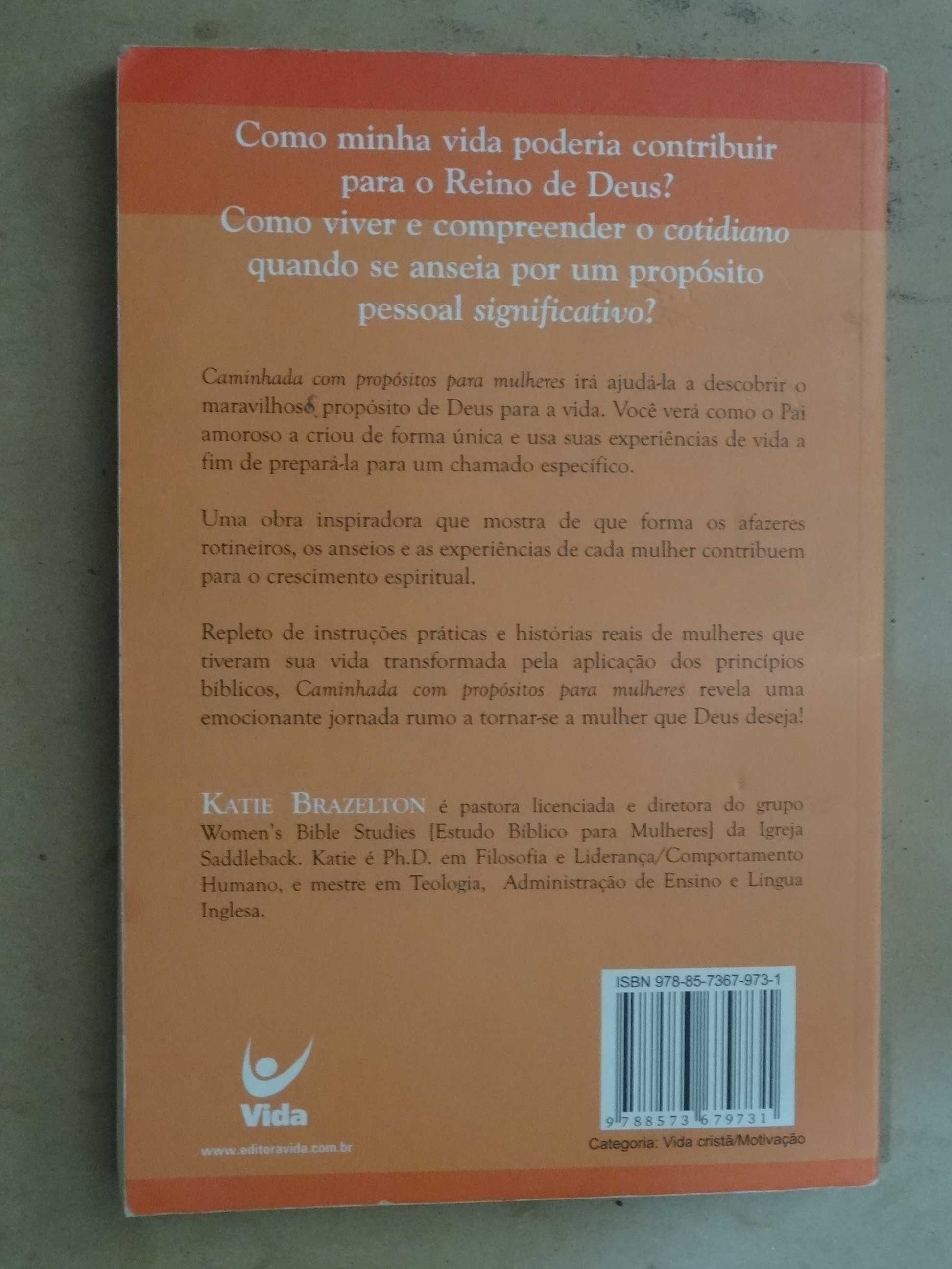Caminhada Com Propósitos Para Mulheres de Katie Brazelton