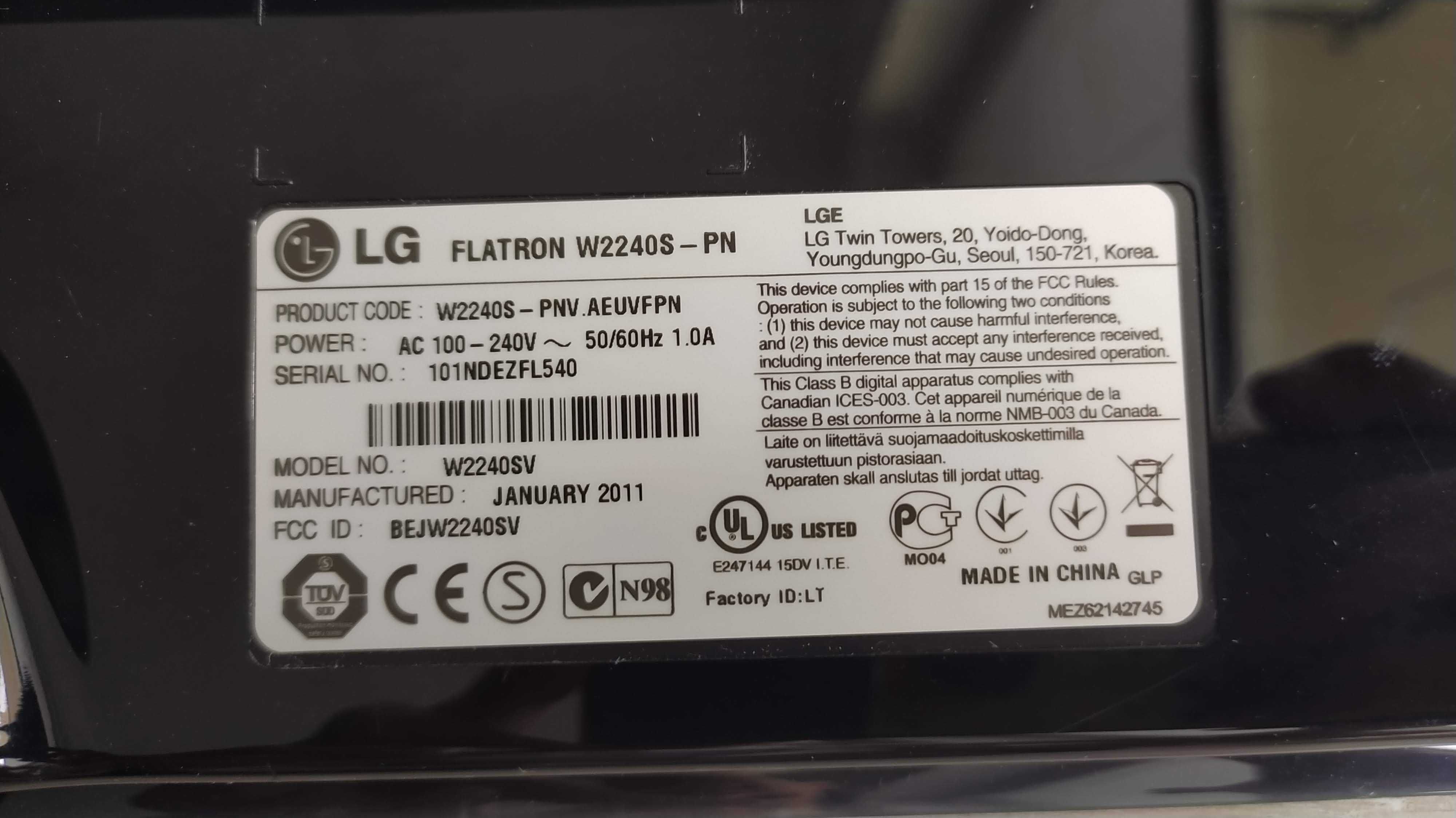 Ekran LG Flatron 2240S-PN, 21.5"